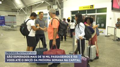 Aeroporto: mais de 18 mil passageiros são estimados para a semana na capital