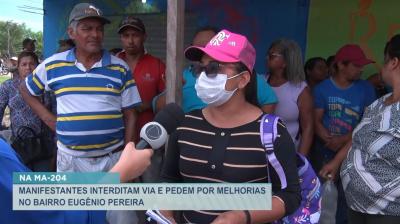Manifestantes interditam MA-204 e pedem por melhorias na região