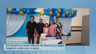 Estudante da rede pública se destaca e lança primeiro livro aos 10 anos 