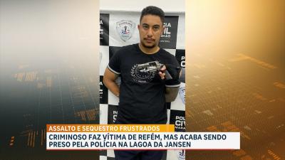 Em São Luís, criminoso faz vitima de refém e é preso pela polícia na Lagoa da Jansen