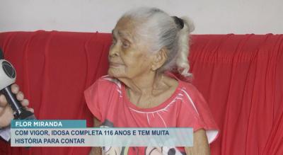 Conheça Dona Flor Miranda, a moradora de Ribamar de 116 anos
