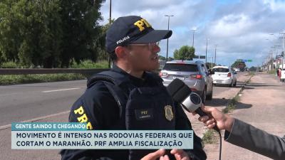 PRF amplia fiscalização nas rodovias devido ao movimento intenso do feriado