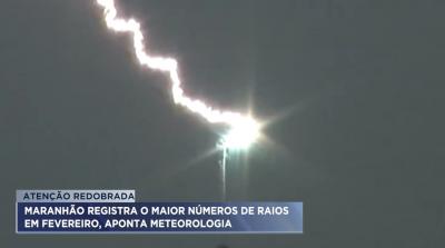 Maranhão registra o maior número de raios em fevereiro