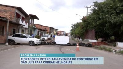 Moradores interditam Avenida do Contorno para pedir melhorias