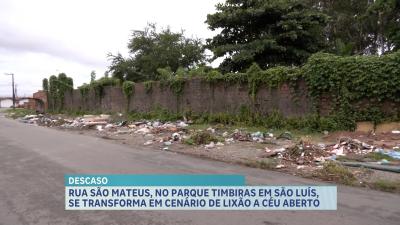 Lixão a céu aberto é motivo de reclamação no Parque Timbira, em São Luís