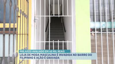 Loja de moda masculina no Filipinho é alvo de criminosos e prejuízo é quase de R$ 40 mil