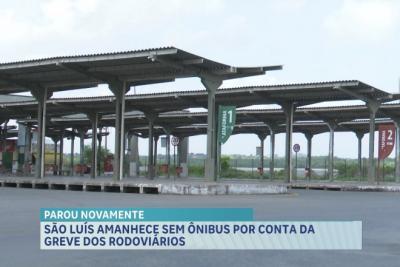 Rodoviários do transporte público entram em greve em São Luís