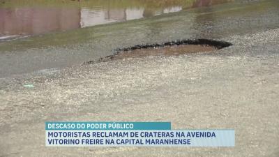 Motoristas reclamam das condições de infraestrutura na Avenida Vitorino Freire
