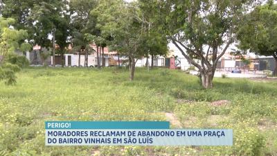 Moradores pedem melhoria em praça no Vinhais, em São Luís
