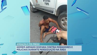 Preso suspeito de ameaçar com arma de fogo moradores da Vila Nova, em SL
