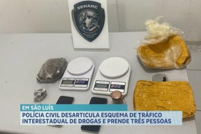 Polícia Civil prende suspeitos de tráfico interestadual de drogas