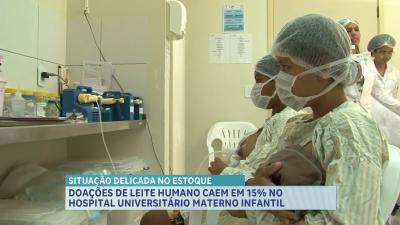 Doações de leite humano caem em 15% no Hospital Materno Infantil de São Luís