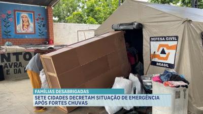 Sete cidades decretam situação de emergência após fortes chuvas no MA