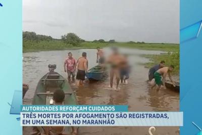 Três mortes por afogamento são registradas em uma semana no Maranhão