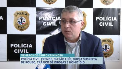 Presa dupla suspeita de roubo, tráfico de drogas e homicídio em São Luís