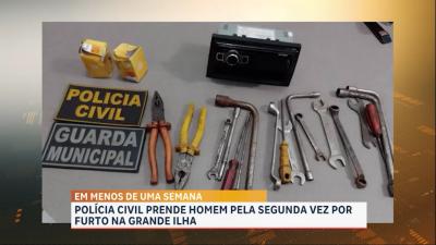 Preso suspeito de furtos em São José de Ribamar