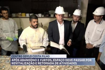Comitiva vistoria Centro Odylo Costa Filho e anuncia obras de recuperação do espaço