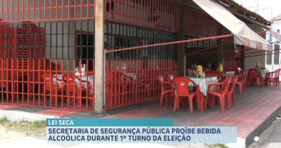 Secretaria de Segurança Pública proíbe bebida alcoólica durante 1° turno da eleição