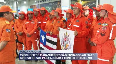 Bombeiros maranhenses embarcam para missão contra os incêndios no Pantanal