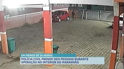 Buriticupu: em menos de 24 h, 6 pessoas são presas por furto, roubo e receptação