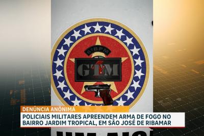 Polícia Militar apreende arma de fogo no bairro Jardim Tropical