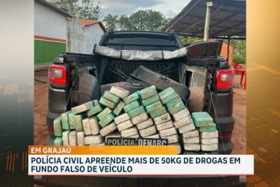 Em Grajaú, Polícia Civil apreende 59 kg de crack e prende uma pessoa