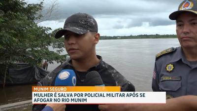 PM salva mulher de afogamento no Rio Munim