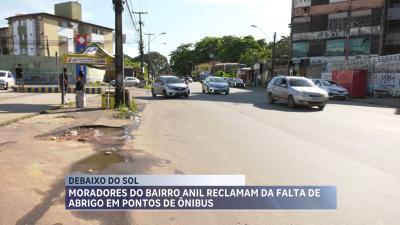 Usuários reclamam de pontos de ônibus no bairro Anil