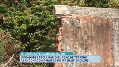 Moradores reclamam que terreno abandonado pode estar sendo abrigo para criminosos