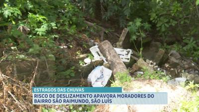 Risco de deslizamento preocupa moradores no São Raimundo, em São Luís