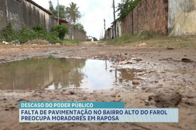 Alto do Farol: moradores cobram pavimentação