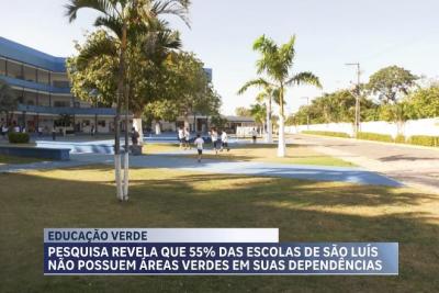 Pesquisa expõe que 55% das escolas de São Luís não possuem áreas verdes