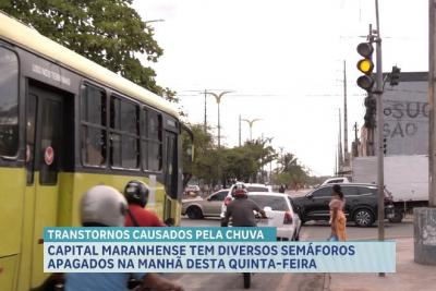 Chuva forte paralisa trânsito e afeta rotina em São Luís