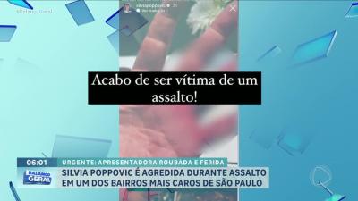 Silvia Poppovic é agredida e assaltada em São Paulo