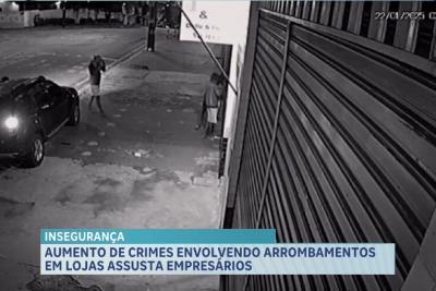 Aumento de crimes envolvendo arrombamentos a lojas assusta empresários