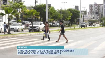 Atropelamentos de pedestres são mais comuns em locais de cruzamentos