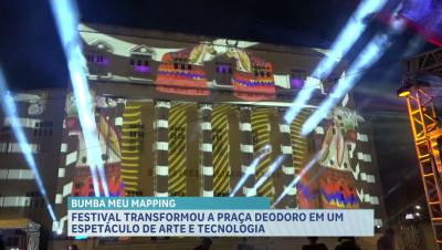 Festival “Bumba Meu Mapping” exibe projeções artísticas na Praça Deodoro