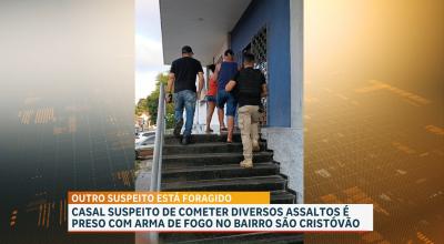 Casal é preso por suspeita de assaltar loja de veículos em São Luís