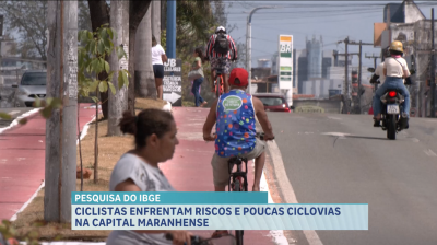 Ciclistas enfrentam riscos e poucas ciclovias na capital maranhense