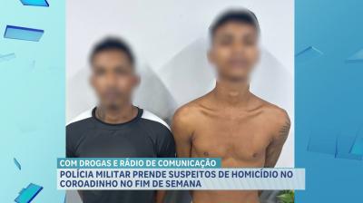PM prende suspeitos de homicídio no bairro Coradinho, em São Luís