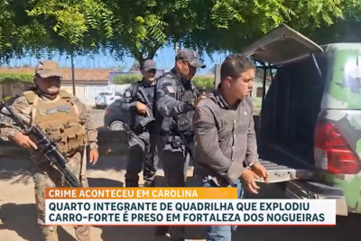 Quarto suspeito de explosão de carro-forte em Carolina é capturado em megaoperação