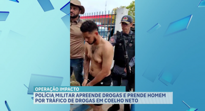 Suspeito de tráfico de drogas em Coelho Neto é presa pela PM