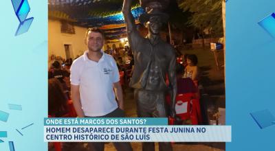 Técnico em segurança desaparece durante festa junina no Centro Histórico