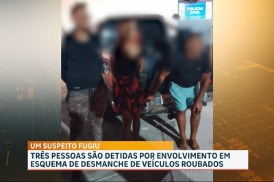 Trio é preso por suspeita de desmanche e adulteração de veículos no Jardim Tropical II