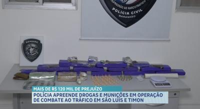 Polícia Civil apreende drogas e munições no Alto da Esperança, em São Luís