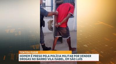 Preso suspeito de tráfico de drogas na Vila Isabel Cafeteira, em São Luís