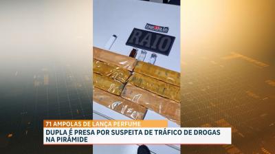 Preso suspeitos de tráfico de drogas no bairro Pirâmide, em Raposa