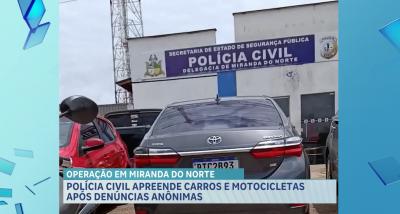 Polícia apreende veículos clonados em Miranda do Norte, no MA