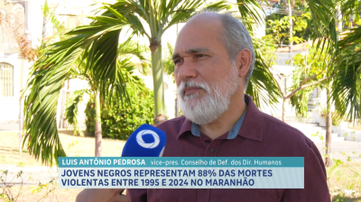 Jovens negros representam 88% das mortes violentas entre 1995 e 2024 no MA