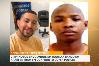 Dois suspeitos de assalto a banco morrem em confronto com a PM; 4 são presos